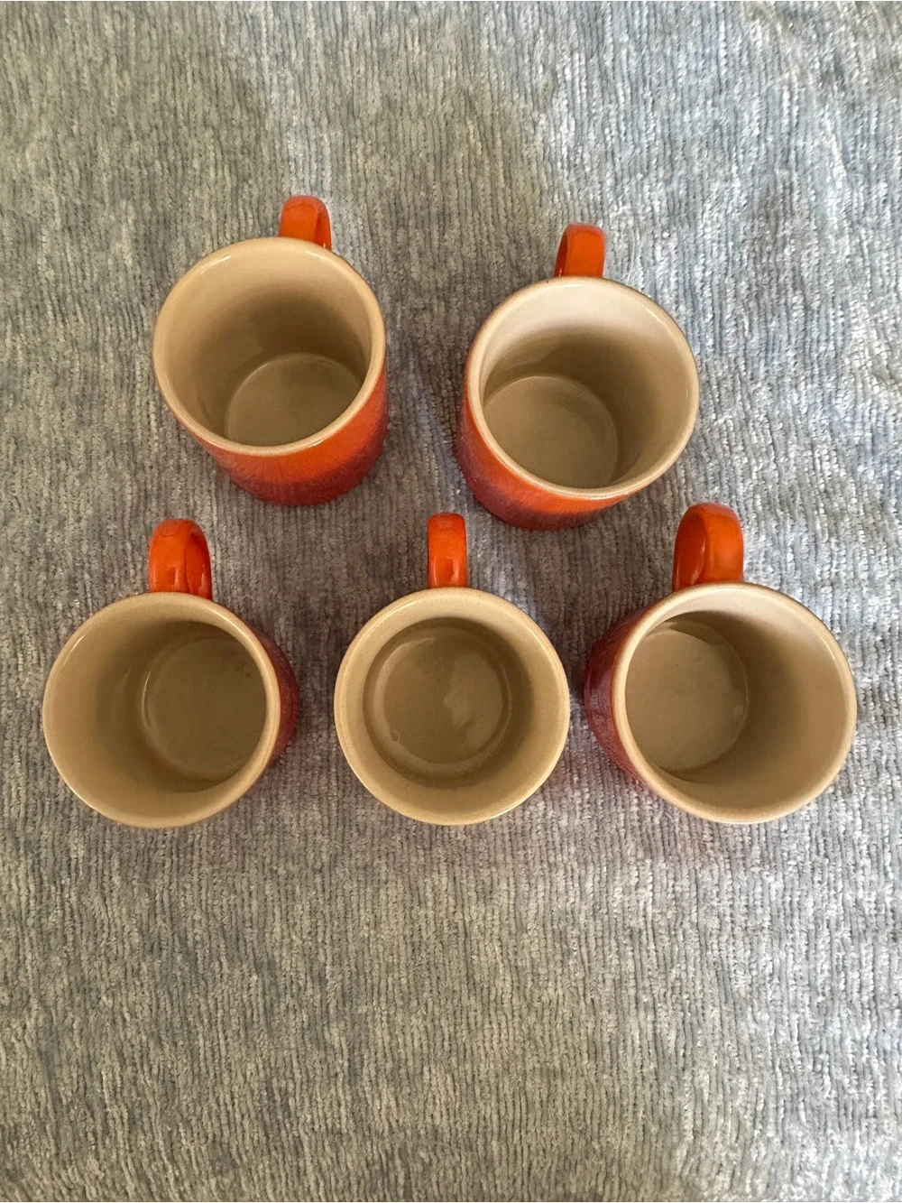 Le Creuset Flame Orange Stoneware Espresso Cup Set - 5 Pieces